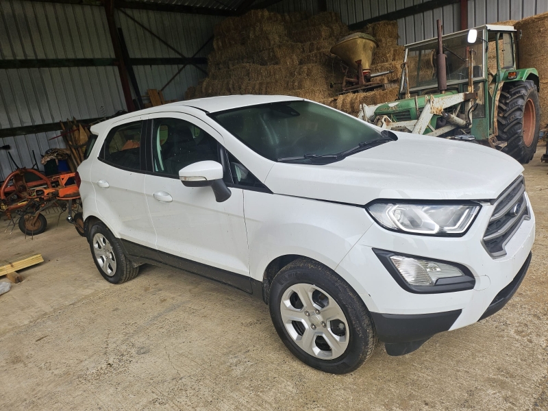 Un véhicule Ford Ecosport année 2020, 12.646 Km, Essence, Boîte manuelle, 1L, 100 CH.

Documents : certificat de conformité - certificat d'immatriculation (volet I et II) - carnet d'entretien - pas de contrôle technique.

2 jeux de clefs.